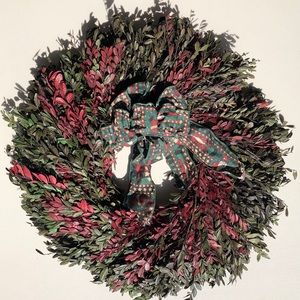 Boxwood Christmas Wreath For Front Door